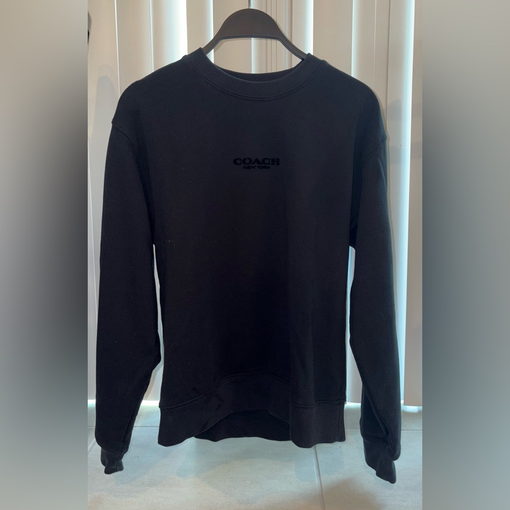 Coach Men's Classic Black Crewneck Sweater